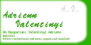adrienn valentinyi business card